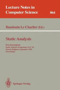 Buy Static Analysis (English, Baudouin Lecharlier) — BookShops.in