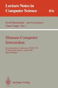 Buy Human-Computer Interaction (English, Brad Blumenthal | Juri Gornostaev | Claus Unger) — BookShops.in