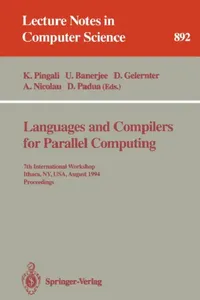 Buy Languages and Compilers for Parallel Computing (English, Keshav Pingali | Utpal Banerjee | David Gelernter) — BookShops.in