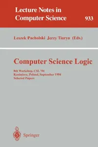 Buy Computer Science Logic (English, Leszek Pacholski | Jerzy Tiuryn) — BookShops.in