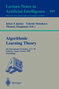 Buy Algorithmic Learning Theory (English, Klaus P. Jantke | Takeshi Shinohara | Thomas Zeugmann) — BookShops.in