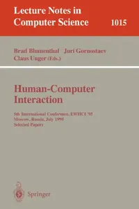 Buy Human-Computer Interaction (English, Brad Blumenthal | Juri Gornostaev | Claus Unger) — BookShops.in