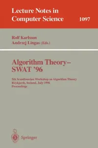 Buy Algorithm Theory - Swat '96 (English, Rolf Karlsson | Andrzej Lingas) — BookShops.in