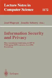 Buy Information Security and Privacy (English, Josef Pieprzyk | Jennifer Seberry) — BookShops.in