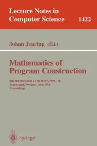 Buy Mathematics of Program Construction (English, Johan Jeuring) — BookShops.in
