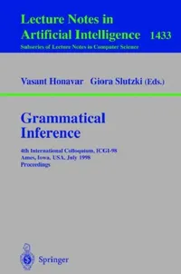 Buy Grammatical Inference (English, Vasant Honavar | Giora Slutzki) — BookShops.in