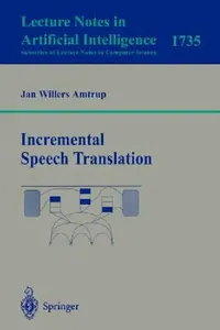 Buy Incremental Speech Translation (English, Jan W. Amtrup) — BookShops.in
