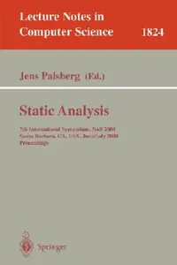 Buy Static Analysis (English, Jens Palsberg) — BookShops.in