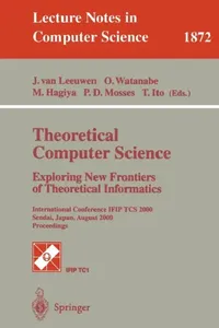 Buy Theoretical Computer Science | by Jan Van Leeuwen | Osamu Watanabe | Masami Hagiya | Springer | by Jan Van Leeuwen | Osamu Watanabe | Masami Hagiya | Springer — BookShops.in