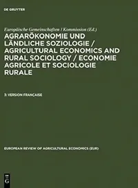 Buy Version Française: 6017 (European Review of Agricultural Economics) by Europäische Gemeinschaften | K G Saur Verlag | French Language Paperback | Reprint 2012 Edition — BookShops.in