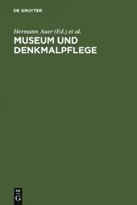 Buy Museum und Denkmalpflege (English, Hermann Auer | International Council of Museums) — BookShops.in