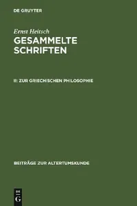 Buy Zur Griechischen Philosophie (English, Ernst Heitsch) — BookShops.in
