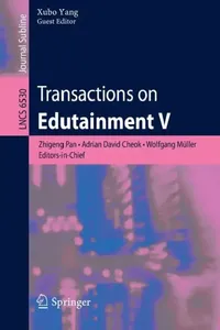 Buy Transactions on Edutainment V (English, Zhigeng Pan | Adrian David Cheok | Wolfgang Müller) — BookShops.in