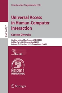 Buy Universal Access in Human-Computer Interaction. Context Diversity (English, Constantine Stephanidis) — BookShops.in