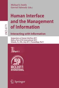 Buy Human Interface and the Management of Information. Interacting with Information (English, Michael J. Smith | Gavriel Salvendy) — BookShops.in