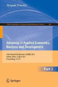 Buy Advances in Applied Economics, Business and Development (English, Qingyuan Zhou) — BookShops.in