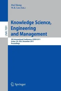 Buy Knowledge Science, Engineering and Management (English, Hui Xiong | W. B. Lee) — BookShops.in