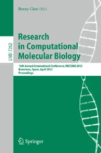Buy Research in Computational Molecular Biology (English, Benny Chor) — BookShops.in