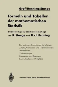 Buy Formeln Und Tabellen Der Mathematischen Statistik (English, Na Graf | Kurt Stange | Hans-Joachim Henning) — BookShops.in