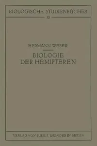 Buy Biologie Der Hemipteren (English, Hermann Weber) — BookShops.in