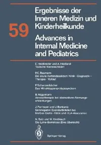 Buy Advances in Internal Medicine and Pediatrics / Ergebnisse Der Inneren Medizin Und Kinderheilkunde (English, E. Heidbreder | A. Heidland | P. C. Baumann) — BookShops.in