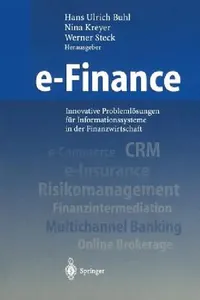 Buy E-Finance (English, H. U. Buhl | N. Kreyer | W. Steck) — BookShops.in