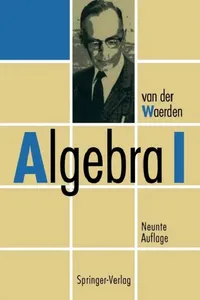 Buy Algebra I (English, B. L. Van Der Waerden | J. Neukirch) — BookShops.in