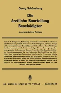 Buy Die Ärztliche Beurteilung Beschädigter | by Georg Schöneberg | E. Albrecht | E. Goetz | Steinkopff | by Georg Schöneberg | E. Albrecht | E. Goetz | Steinkopff | by Georg Schöneberg | E. Albrecht | E. Goetz | Steinkopff | by Georg Schöneberg | E. Albrecht | E. Goetz | Steinkopff | by Georg Schöneberg | E. Albrecht | E. Goetz | Steinkopff | by Georg Schöneberg | E. Albrecht | E. Goetz | Steinkopff | by Georg Schöneberg | E. Albrecht | E. Goetz | Steinkopff | by Georg Schöneberg | E. Albrecht | E. — BookShops.in