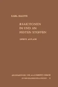 Buy Reaktionen in Und an Festen Stoffen (English, Carl Seyferth | Karl Hauffe) — BookShops.in