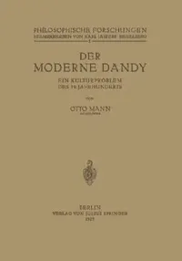 Buy Der Moderne Dandy (English, Otto Mann | Karl Jaspers) — BookShops.in
