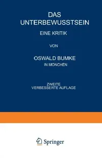 Buy Das Unterbewusstsein (English, Oswald Bumke) — BookShops.in