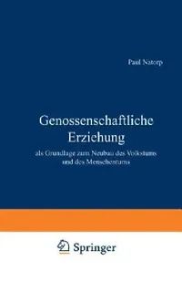 Buy Genossenschaftliche Erziehung (English, Paul Natorp) — BookShops.in