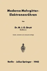 Buy Moderne Mehrgitter-Elektronenröhren (English, Na Strutt) — BookShops.in