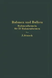 Buy Rahmen Und Balken (English, Jürgen Staack) — BookShops.in