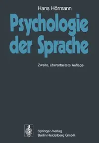 Buy Psychologie Der Sprache (English, Hans Hörmann) — BookShops.in