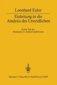 Buy Einleitung in Die Analysis Des Unendlichen (English, Leonhard Euler | Wolfgang Walter | H. Maser) — BookShops.in