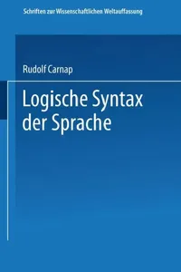 Buy Logische Syntax Der Sprache (English, Rudolf Carnap | Philipp Frank | Moritz Schlick) — BookShops.in