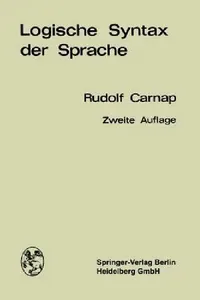Buy Logische Syntax Der Sprache (English, Rudolf Carnap) — BookShops.in
