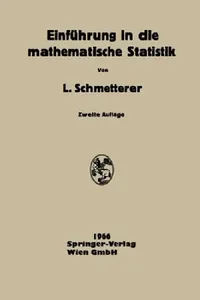 Buy Einführung in Die Mathematische Statistik (English, Leopold Schmetterer) — BookShops.in