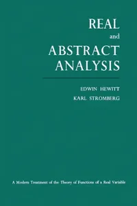 Buy Real and Abstract Analysis (English, Edwin Hewitt | Karl Stromberg) — BookShops.in