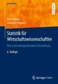 Buy Statistik Für Wirtschaftswissenschaftler (English, Irene Rößler | Albrecht Ungerer) — BookShops.in