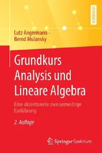 Buy Grundkurs Analysis Und Lineare Algebra (English, Lutz Angermann | Bernd Mulansky) — BookShops.in