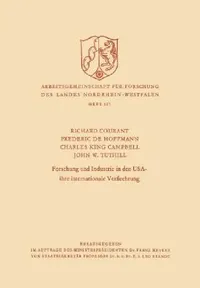 Buy Forschung Und Industrie in Den USA - Ihre Internationale Verflechtung (English, Richard Courant) — BookShops.in