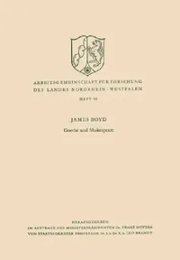 Buy Goethe und Shakespeare (English, James Boyd) — BookShops.in
