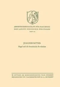 Buy Hegel Und Die Französische Revolution (English, Joachim Ritter) — BookShops.in