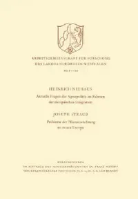 Buy Aktuelle Fragen Der Agrarpolitik Im Rahmen Der Europäischen Integration. Probleme Der Pflanzenzüchtu (English, Heinrich Niehaus) — BookShops.in