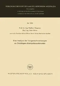 Buy Eine Analyse Der Vorgarnschwankungen an Streichgarn-Krempelassortimenten (English, Walther Wegener) — BookShops.in