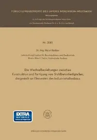 Buy Die Wechselbeziehungen Zwischen Konstruktion Und Fertigung Von Stahlbetonfertigteilen, Dargestellt a (English, Horst Häcker) — BookShops.in