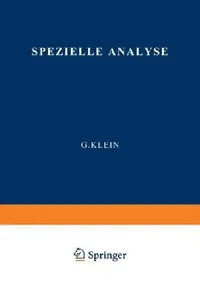 Buy Spezielle Analyse (English, M. K. Bergmann | R. Brieger | M. Eisler) — BookShops.in