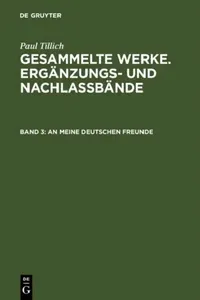 Buy An meine deutschen Freunde: Die Politischen Reden Paul Tillichs Während Des 2. Weltkriegs Über Die Stimme Amerikas by Karin Schäfer-Kretzler, de Gruyter, German Language, Paperback, Reprint 2011 Edition — BookShops.in